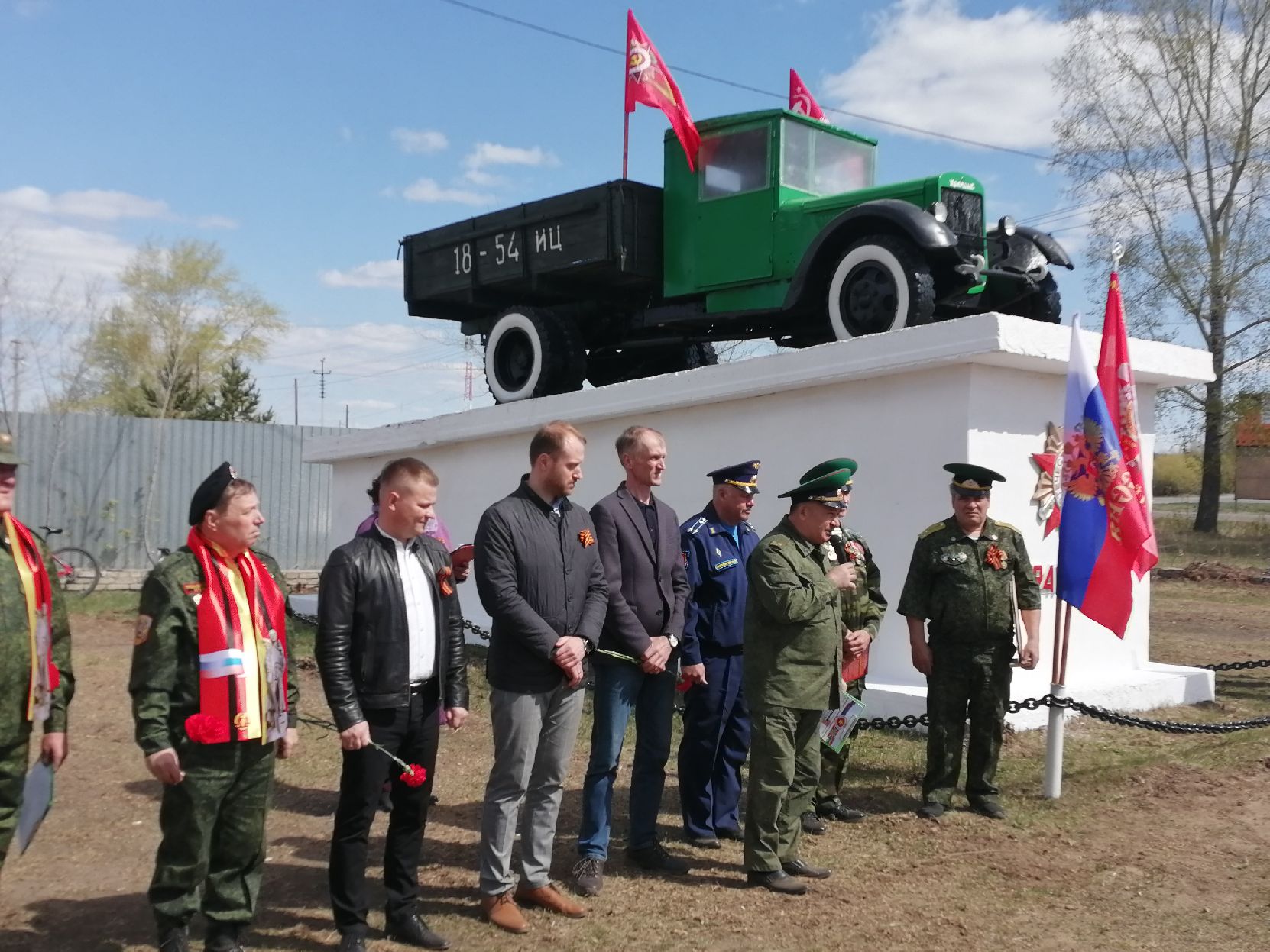 Открытие памятника воинам-водителям после ремонта | Куртамышская нива